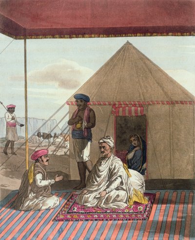 A Mahratta Pandit and his Family, from 